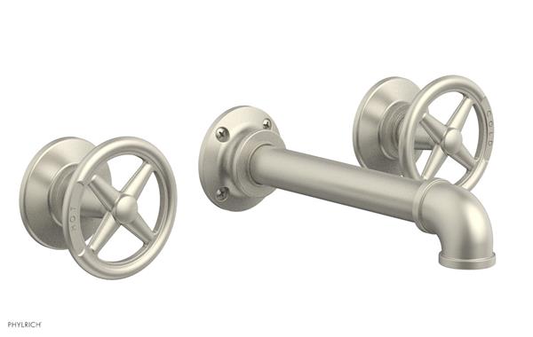 Phylrich - Works II Wall Mounted Lavatory Set - Cross Handles