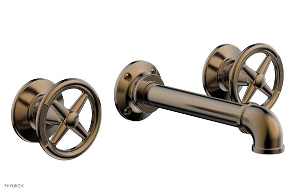 Phylrich - Works II Wall Mounted Lavatory Set - Cross Handles
