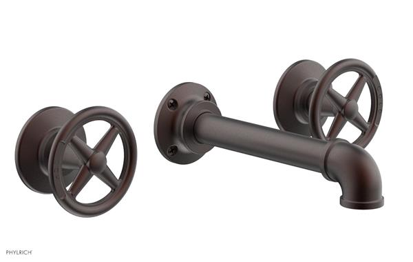 Phylrich - Works II Wall Mounted Lavatory Set - Cross Handles