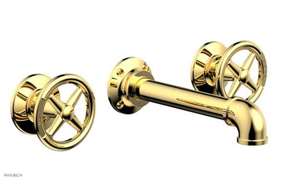 Phylrich - Works II Wall Mounted Lavatory Set - Cross Handles