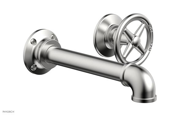 Phylrich - Works II Single Handle Wall Lavatory Set - Cross Handle