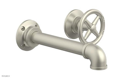 Phylrich - Works II Single Handle Wall Lavatory Set - Cross Handle