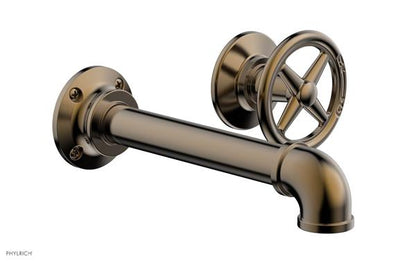 Phylrich - Works II Single Handle Wall Lavatory Set - Cross Handle