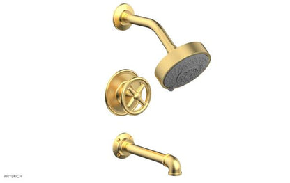 Phylrich - Works II Pressure Balance Tub and Shower Set - Cross Handle