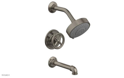 Phylrich - Works II Pressure Balance Tub and Shower Set - Cross Handle