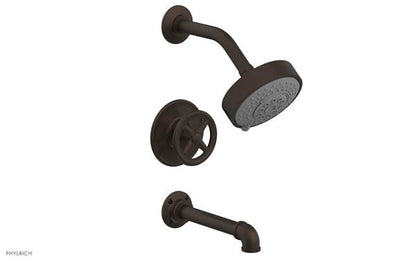 Phylrich - Works II Pressure Balance Tub and Shower Set - Cross Handle