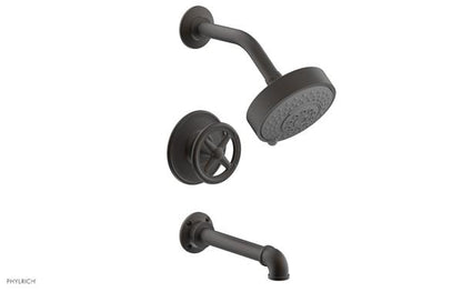 Phylrich - Works II Pressure Balance Tub and Shower Set - Cross Handle