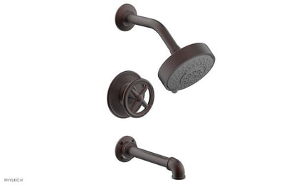 Phylrich - Works II Pressure Balance Tub and Shower Set - Cross Handle