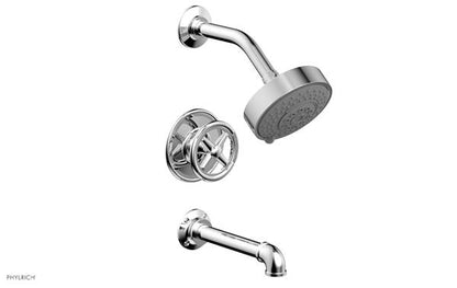 Phylrich - Works II Pressure Balance Tub and Shower Set - Cross Handle