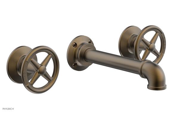 Phylrich - Works II Wall Tub Set - Cross Handles