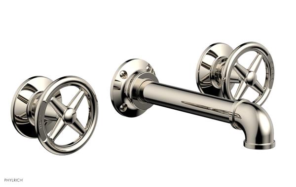 Phylrich - Works II Wall Tub Set - Cross Handles
