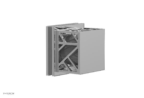 Phylrich - Jolie Volume Control/Diverter Trim Square Handle With Grey Accents