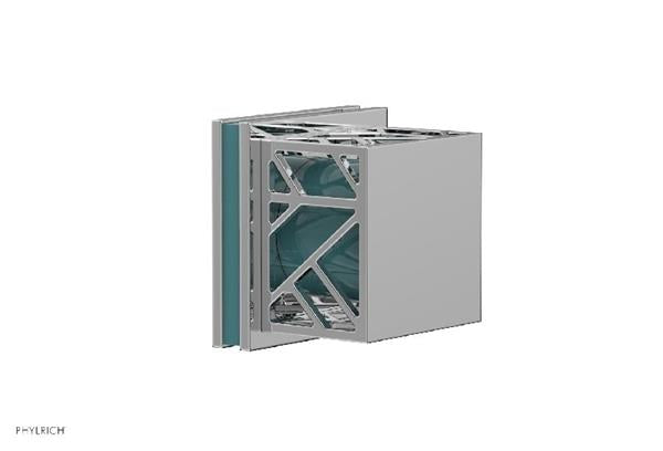 Phylrich - Jolie Volume Control/Diverter Trim Square Handle With Turquoise Accents