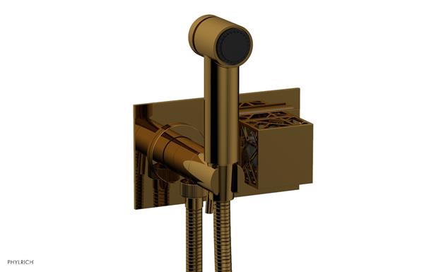 Phylrich - Jolie Wall Mounted Bidet Square Handle With Grey Accents