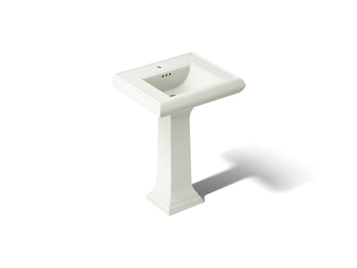 Kohler - Memoirs 24-1/4 Inch Rectangular Pedestal Bathroom Sink - Single Hole