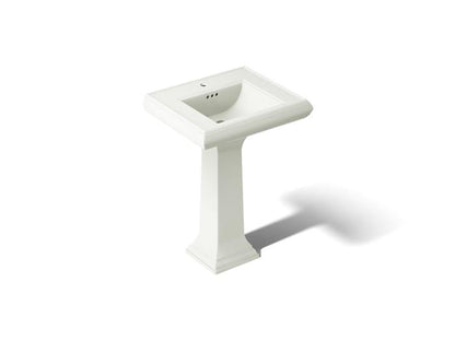 Kohler - Memoirs 24-1/4 Inch Rectangular Pedestal Bathroom Sink - Single Hole