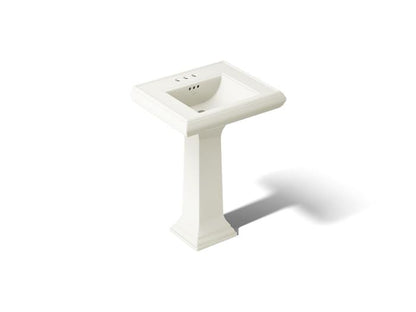 Kohler - Memoirs 24-1/4 Inch Rectangular Pedestal Bathroom Sink - 4Cc Holes