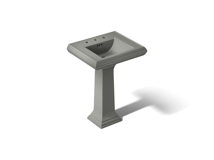 Kohler - Memoirs 24-1/4 Inch Rectangular Pedestal Bathroom Sink - 8Cc Holes