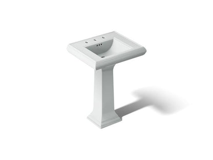 Kohler - Memoirs 24-1/4 Inch Rectangular Pedestal Bathroom Sink - 8Cc Holes