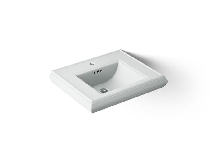 Kohler - Memoirs 20 Inch Rectangular Console Tabletop Bathroom Sink With Overflow - Single Hole