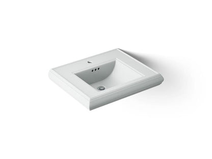 Kohler - Memoirs 20 Inch Rectangular Console Tabletop Bathroom Sink With Overflow - Single Hole