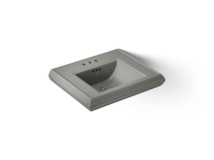 Kohler - Memoirs 20 Inch Rectangular Console Tabletop Bathroom Sink With Overflow - 4Cc Holes