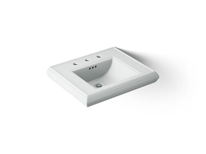 Kohler - Memoirs 20 Inch Rectangular Console Tabletop Bathroom Sink With Overflow - 8Cc Holes
