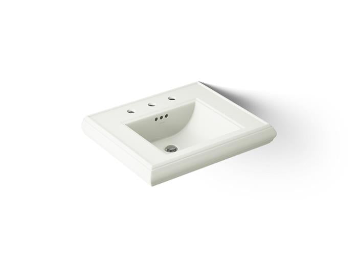 Kohler - Memoirs 20 Inch Rectangular Console Tabletop Bathroom Sink With Overflow - 8Cc Holes