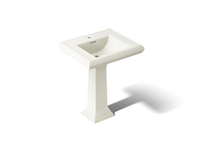 Kohler - Memoirs 27-1/4 Rectangular Pedestal Bathroom Sink With Overflow - Single Hole