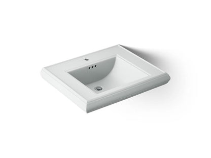 Kohler - Memoirs 22-1/4 Inch Rectangular Console Tabletop Bathroom Sink With Overflow - Single Hole