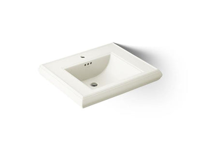 Kohler - Memoirs 22-1/4 Inch Rectangular Console Tabletop Bathroom Sink With Overflow - Single Hole