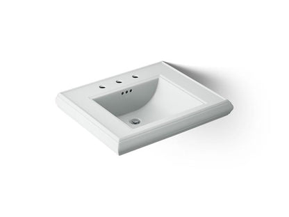 Kohler - Memoirs 22-1/4 Inch Rectangular Console Tabletop Bathroom Sink With Overflow - 8Cc Holes