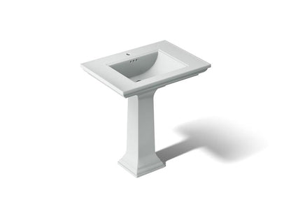 Kohler - Memoirs Stately 30-3/4 Inch Rectangular Pedestal Bathroom Sink With Overflow - Single Hole