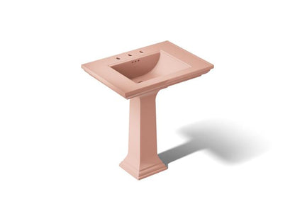 Kohler - Memoirs Stately 30-3/4 Inch Rectangular Pedestal Bathroom Sink With Overflow - 8Cc Holes