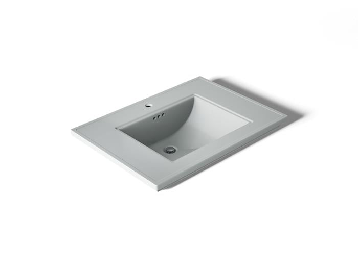 Kohler - Memoirs Stately 30-3/4 Inch Rectangular Pedestal Console Tabletop Bathroom Sink With Overflow - Single Hole