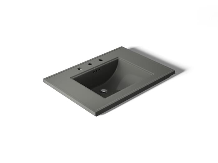 Kohler - Memoirs Stately 30-3/4 Inch Rectangular Pedestal Console Tabletop Bathroom Sink With Overflow - 8Cc Holes