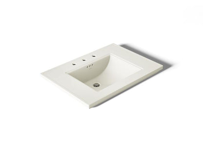 Kohler - Memoirs Stately 30-3/4 Inch Rectangular Pedestal Console Tabletop Bathroom Sink With Overflow - 8Cc Holes