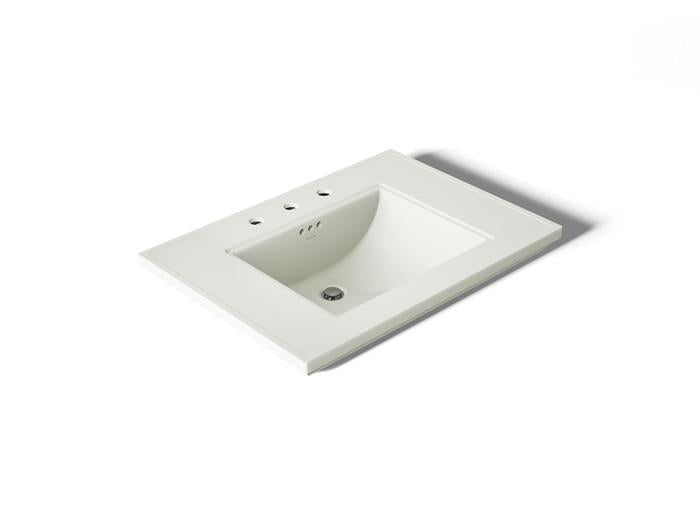 Kohler - Memoirs Stately 30-3/4 Inch Rectangular Pedestal Console Tabletop Bathroom Sink With Overflow - 8Cc Holes