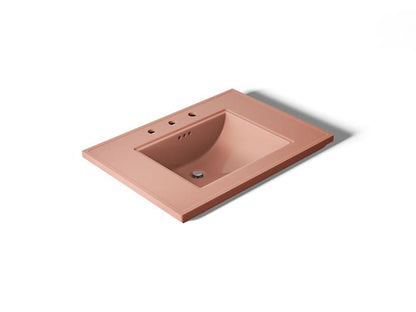 Kohler - Memoirs Stately 30-3/4 Inch Rectangular Pedestal Console Tabletop Bathroom Sink With Overflow - 8Cc Holes