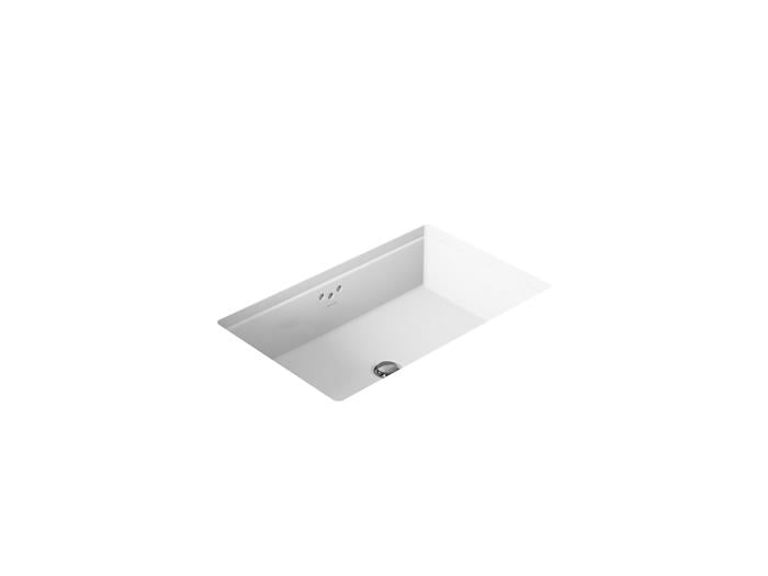Kohler - Kathryn 24 Inch Rectangular Undermount Bathroom Sink With Glazed Underside