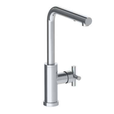 Watermark - Loft 2.0 Deck Mounted 1 Hole Square Top Kitchen Faucet with Pull Out Spray - High Spout