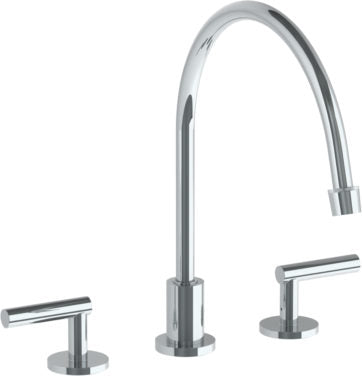 Watermark - Loft 2.0 Deck Mounted 3 Hole Extended Gooseneck Kitchen Faucet