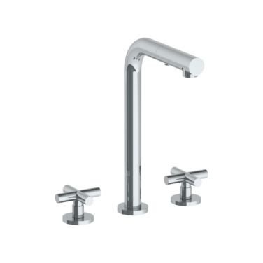 Watermark - Loft 2.0 Deck Mounted 3 Hole Square Top Prep Faucet with Pull Out Spray