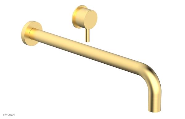 Phylrich - Basic II 14 Inch Single Handle Wall Lavatory Set - Lever Handle