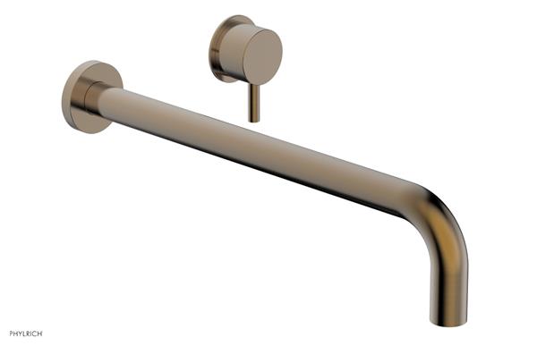 Phylrich - Basic II 14 Inch Single Handle Wall Lavatory Set - Lever Handle