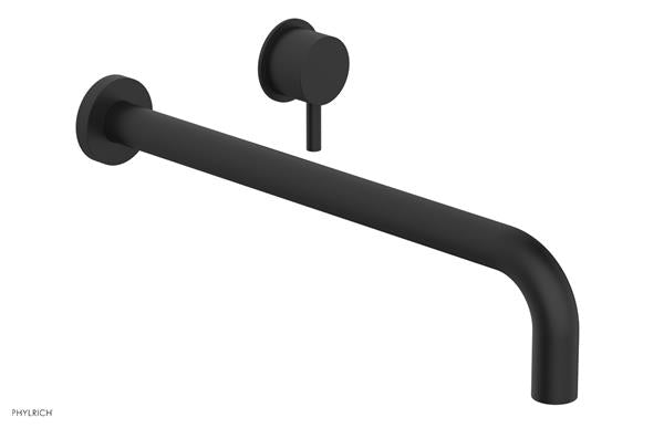 Phylrich - Basic II 14 Inch Single Handle Wall Lavatory Set - Lever Handle