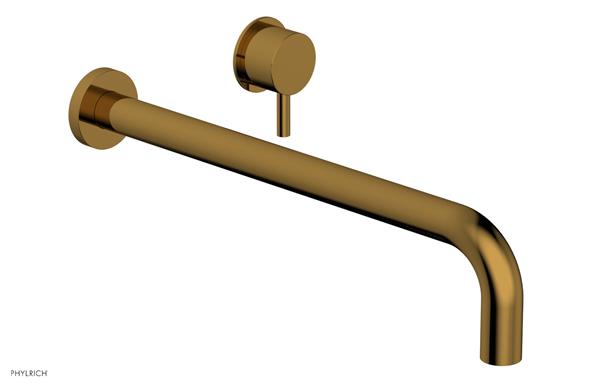 Phylrich - Basic II 14 Inch Single Handle Wall Lavatory Set - Lever Handle