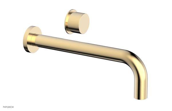 Phylrich - Basic II 10 Inch Single Handle Wall Lavatory Set - Smooth Handle