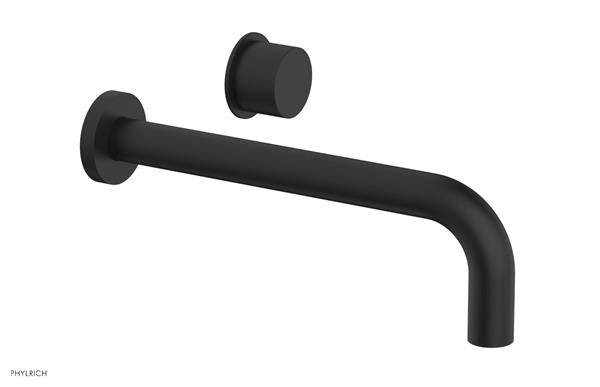 Phylrich - Basic II 10 Inch Single Handle Wall Lavatory Set - Smooth Handle