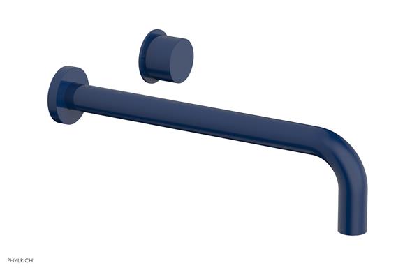 Phylrich - Basic II 12 Inch Single Handle Wall Lavatory Set - Smooth Handle
